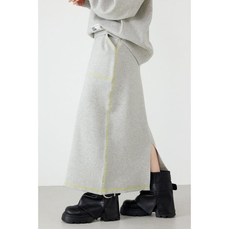 スウェットライクサイドステッチニットスカート | RODEO CROWNS WIDE BOWL | 詳細画像18 