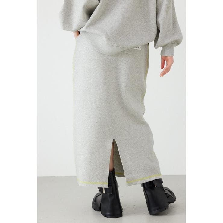 スウェットライクサイドステッチニットスカート | RODEO CROWNS WIDE BOWL | 詳細画像19 