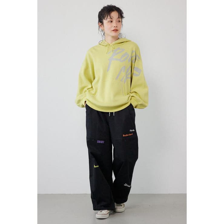 スウェットライクフロントロゴニットフーディー | RODEO CROWNS WIDE BOWL | 詳細画像9 