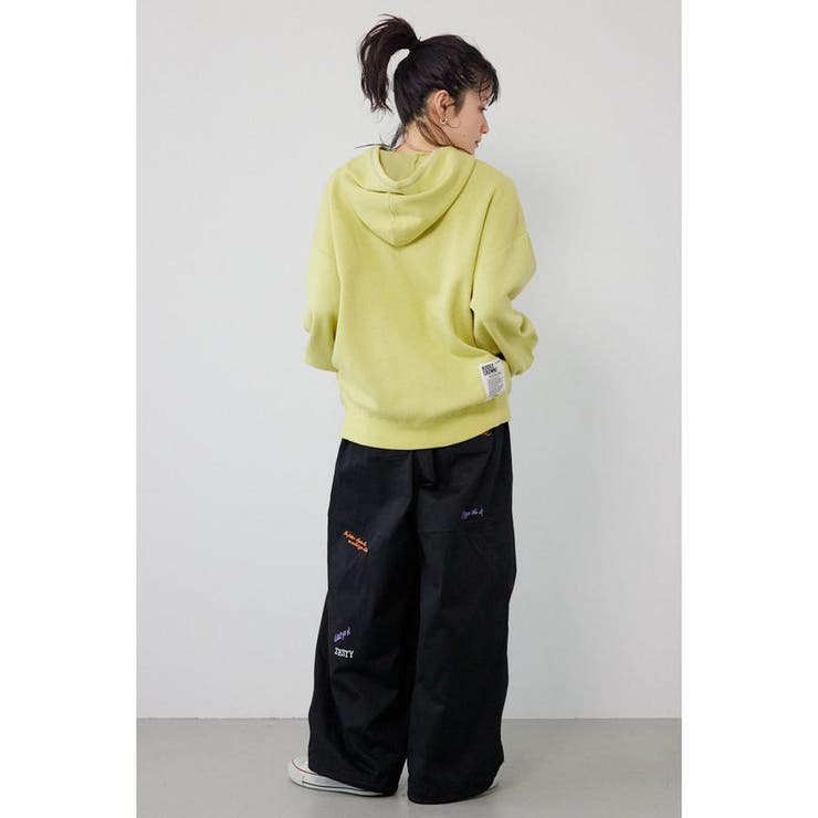 スウェットライクフロントロゴニットフーディー | RODEO CROWNS WIDE BOWL | 詳細画像10 