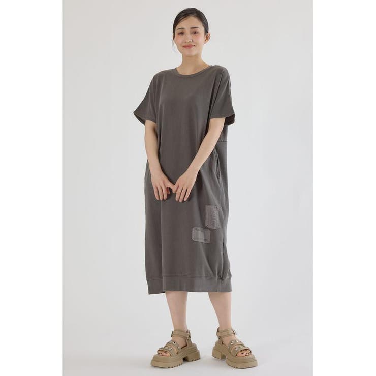 2way ワッフルコンビカットロングワンピース | RODEO CROWNS WIDE BOWL | 詳細画像3 