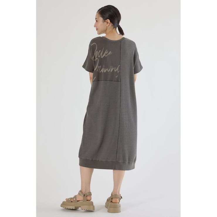 2way ワッフルコンビカットロングワンピース | RODEO CROWNS WIDE BOWL | 詳細画像6 