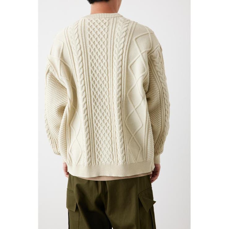 A-LIGHT KNIT ケーブルカーディガン | RODEO CROWNS WIDE BOWL | 詳細画像5 