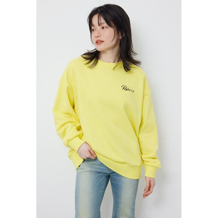 L/YEL1 | エンボススターロゴスウェットトップス | RODEO CROWNS WIDE BOWL