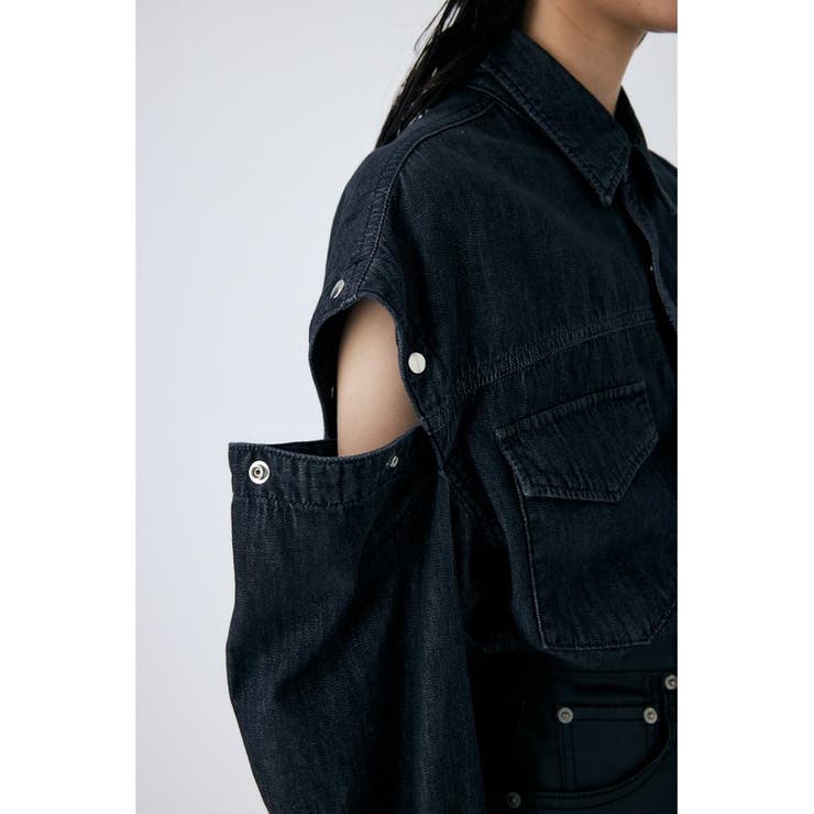 CUT OUT DENIM シャツ[品番：BJLW0024990]｜MOUSSY OUTLET（マウジー