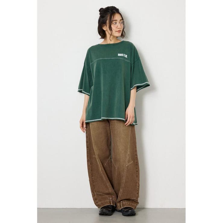 ヴィンテージライクステッチ5分袖Tシャツ | RODEO CROWNS WIDE BOWL | 詳細画像14 