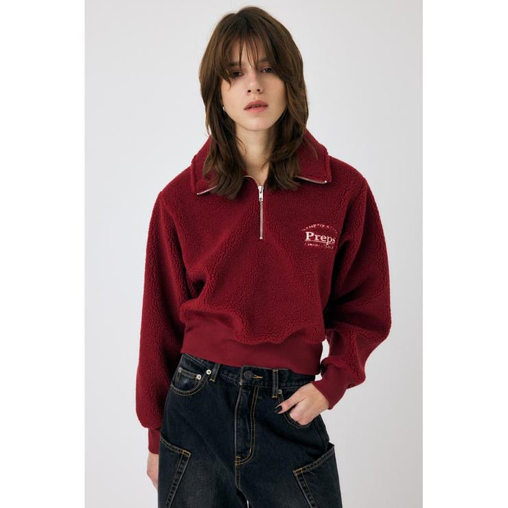 D/RED3 | HALF ZIP BOA プルオーバー | MOUSSY OUTLET