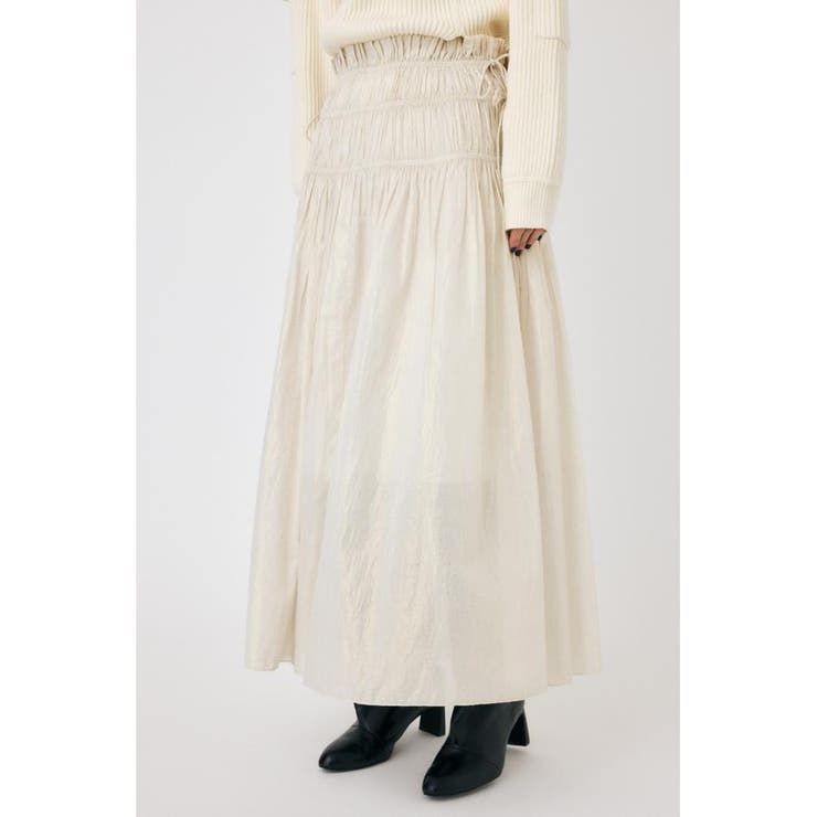 SHIRRING ロングスカート | MOUSSY OUTLET | 詳細画像4 