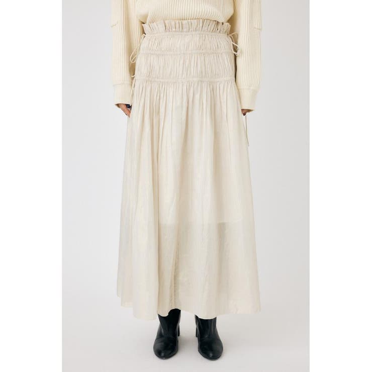 SHIRRING ロングスカート | MOUSSY OUTLET | 詳細画像6 