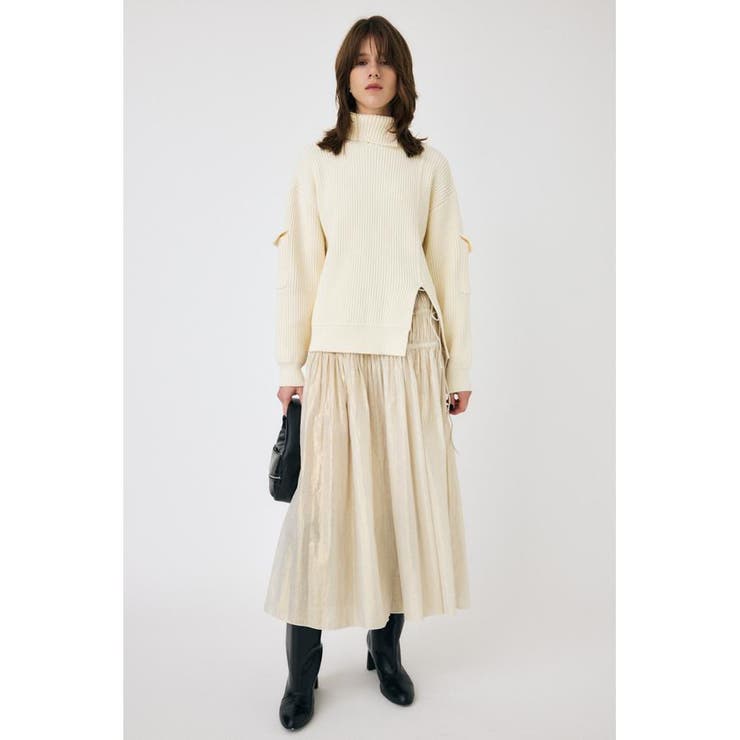 SHIRRING ロングスカート | MOUSSY OUTLET | 詳細画像14 