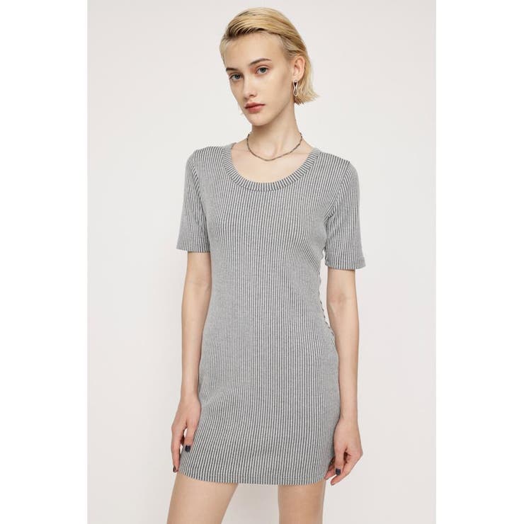 BI COLOR RIB CUT ショートワンピース | SLY OUTLET | 詳細画像2