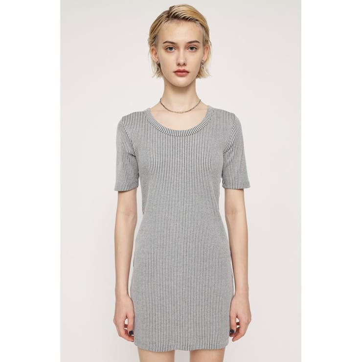 BI COLOR RIB CUT ショートワンピース | SLY OUTLET | 詳細画像3