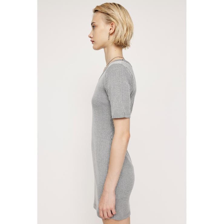 BI COLOR RIB CUT ショートワンピース | SLY OUTLET | 詳細画像4