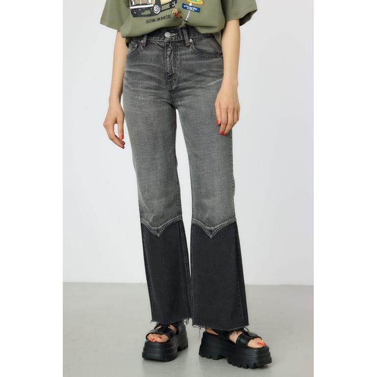 BLK | HEM WESTERN デニムパンツ | RODEO CROWNS WIDE BOWL