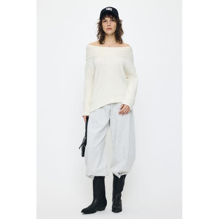 OVER RIB OFF SHOULDER トップス | MOUSSY OUTLET | 詳細画像2 