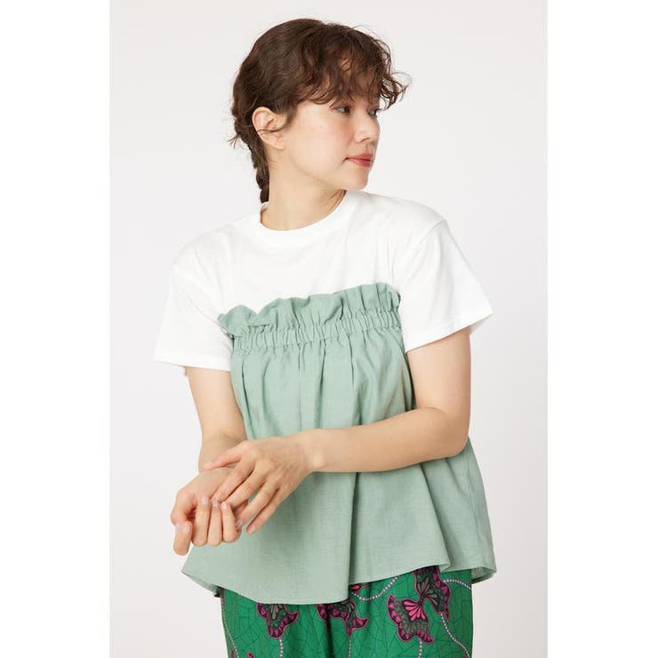 L/KHA1 | リネンビスチェ&Tシャツセット | RODEO CROWNS WIDE BOWL