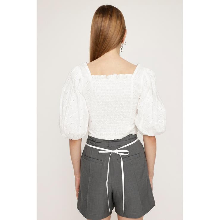 FRONT BUTTON LACE PUFF トップス | SLY OUTLET | 詳細画像6 