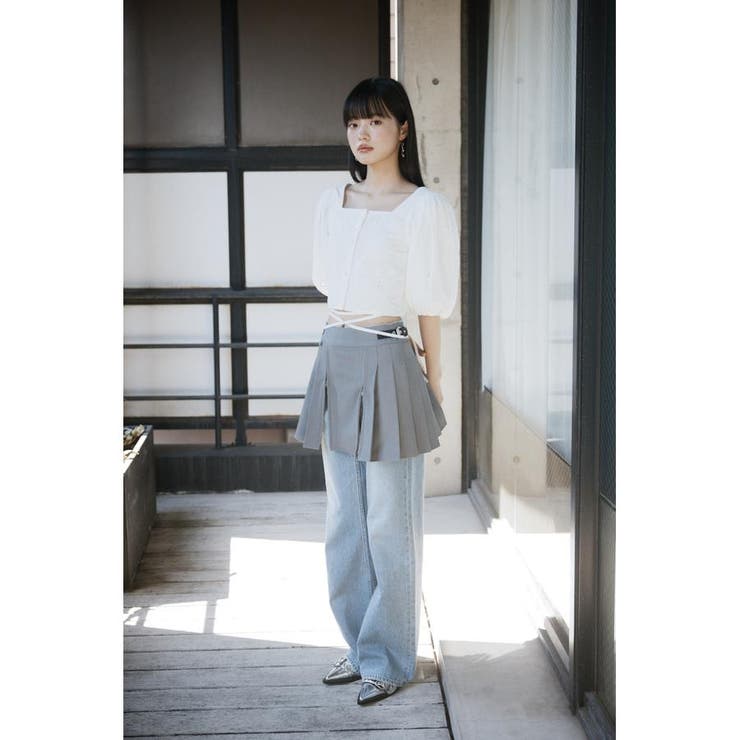 FRONT BUTTON LACE PUFF トップス | SLY OUTLET | 詳細画像11 