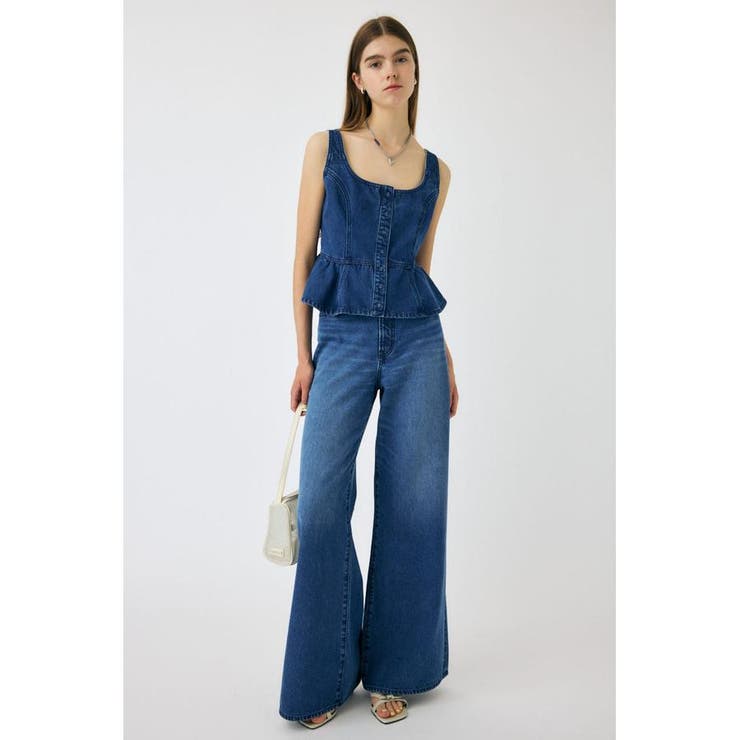 SQUARE NECK デニム ビスチェ | MOUSSY OUTLET | 詳細画像4 