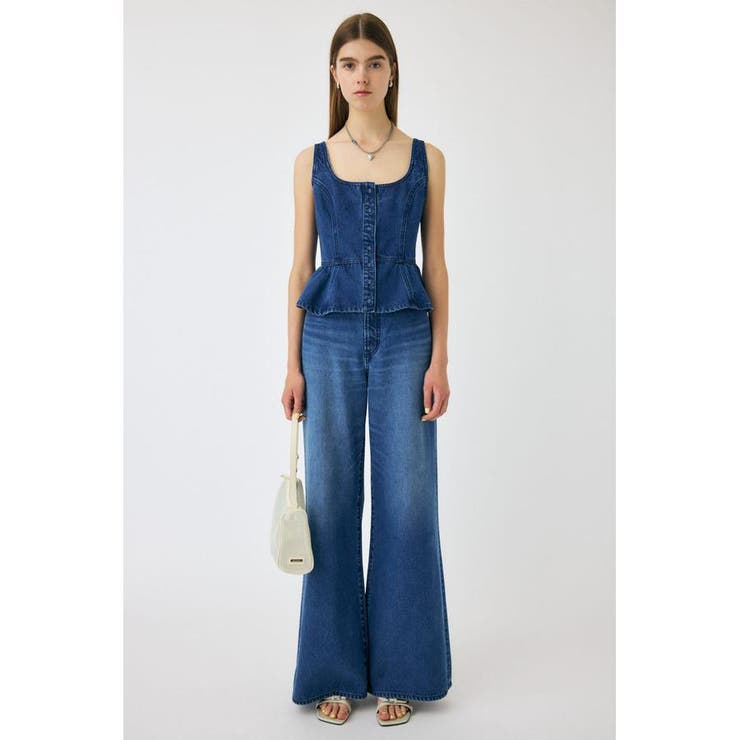 SQUARE NECK デニム ビスチェ | MOUSSY OUTLET | 詳細画像5 