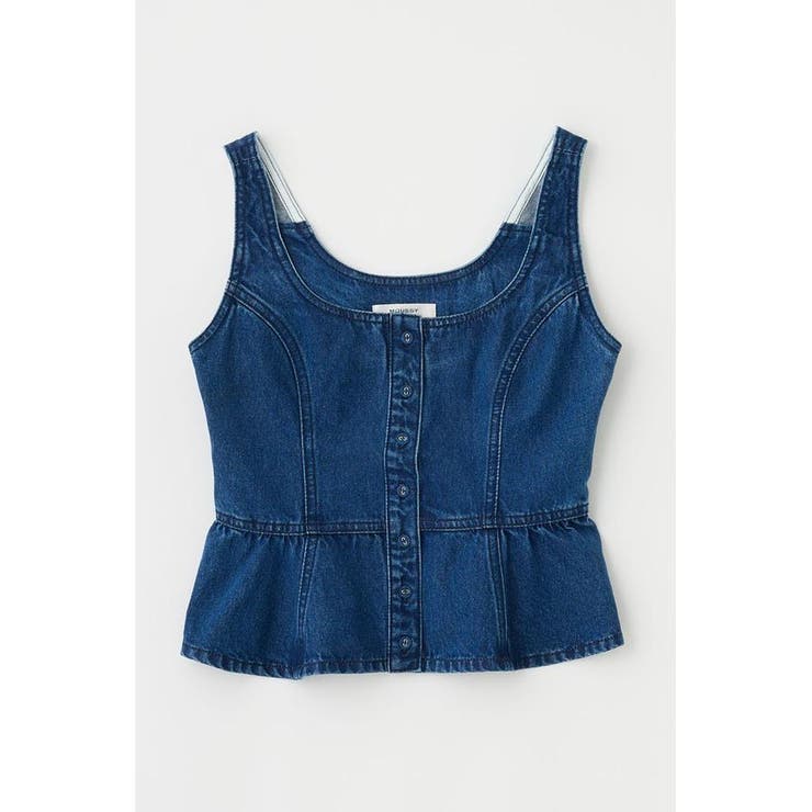 SQUARE NECK デニム ビスチェ | MOUSSY OUTLET | 詳細画像8 