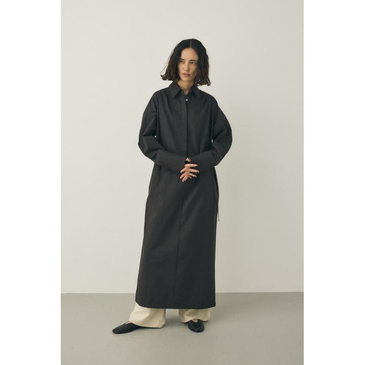 BLK | シャツワンピース オーガニックコットン×リサイクルポリエステル混 | MOUSSY OUTLET
