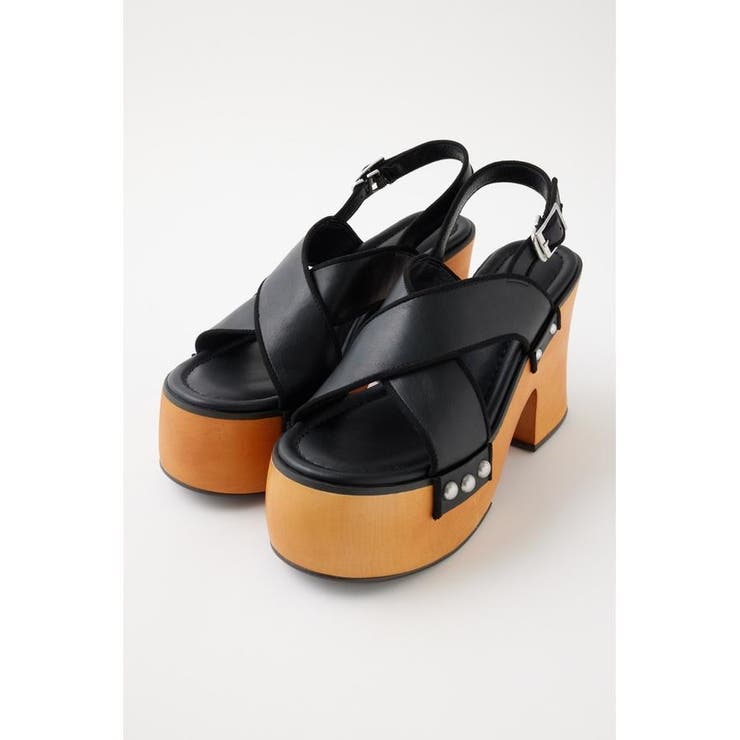 SLY CROSS PLATFORM SANDAL サンダル MOUSSY-