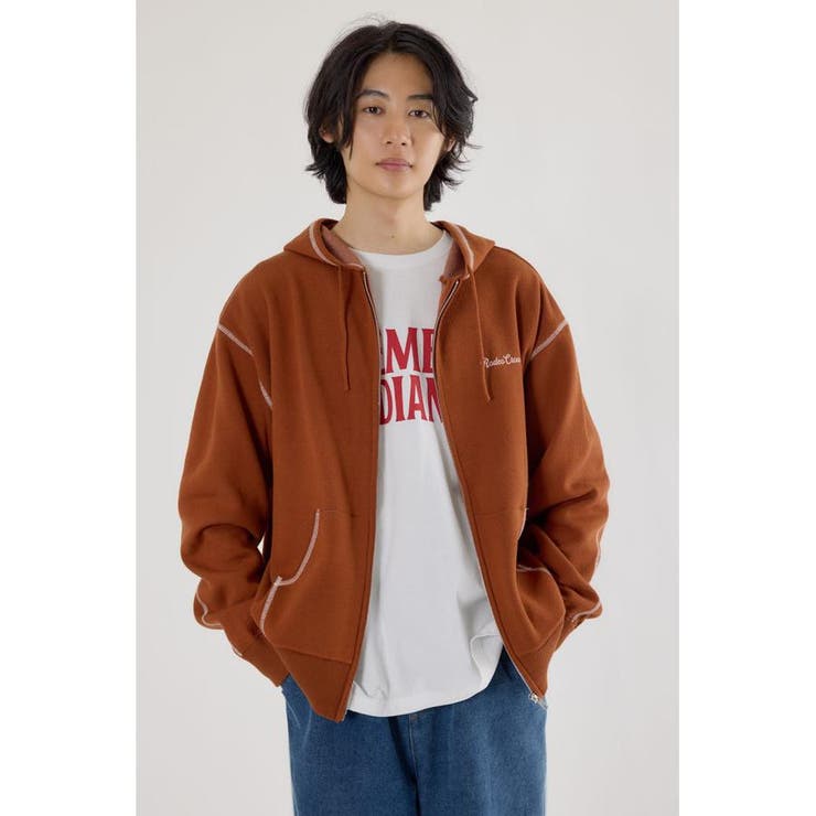 D/ORG3 | スウェットライクロゴZIPパーカー | RODEO CROWNS WIDE BOWL
