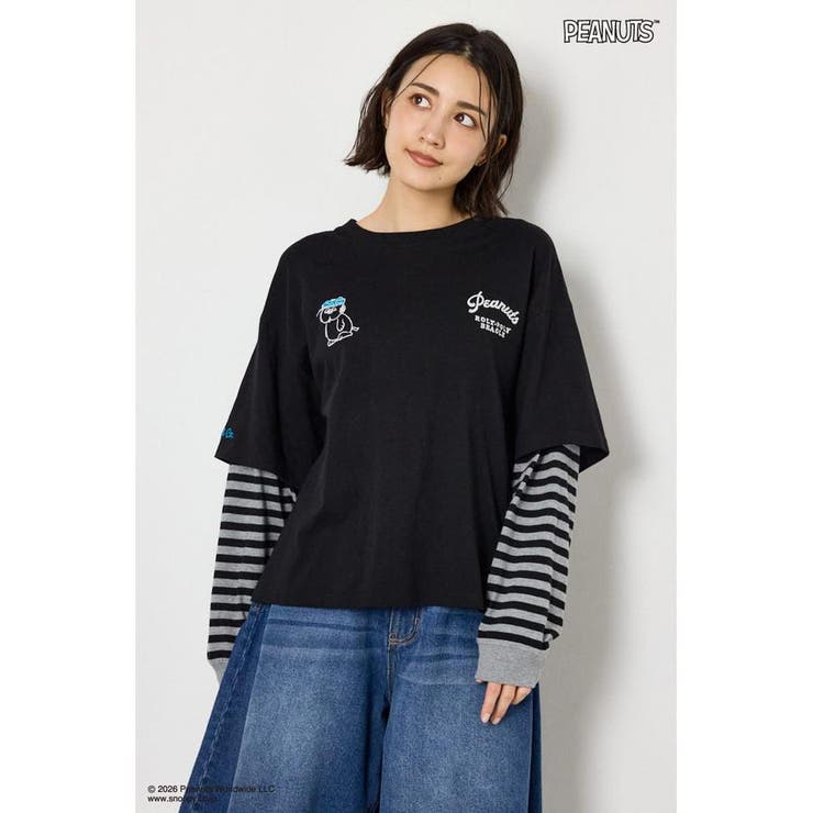 (PEANUTS)フェイクレイヤードロングTシャツ | RODEO CROWNS WIDE BOWL | 詳細画像23 