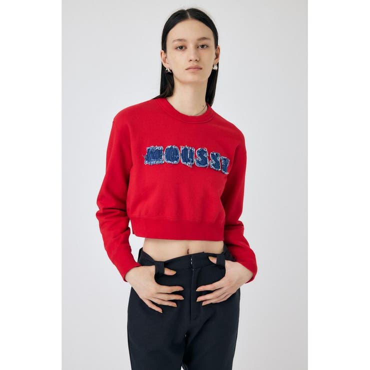 RED | PATCH DENIM MOUSSY プルオーバー | MOUSSY OUTLET