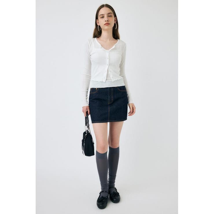 EYELET U-NECK カーデ & キャミ | MOUSSY OUTLET | 詳細画像2 