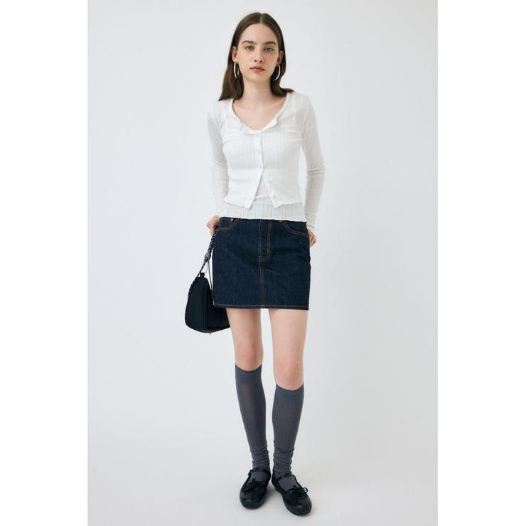 EYELET U-NECK カーデ & キャミ | MOUSSY OUTLET | 詳細画像3 