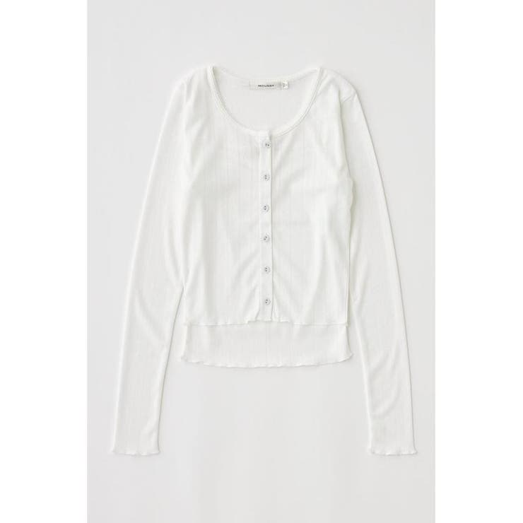 EYELET U-NECK カーデ & キャミ | MOUSSY OUTLET | 詳細画像9 