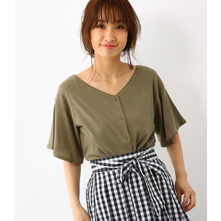 【通販激安】 2WAY リフ フレアスリーブ トップス[品番：BJLW0000080]｜RODEO トップス