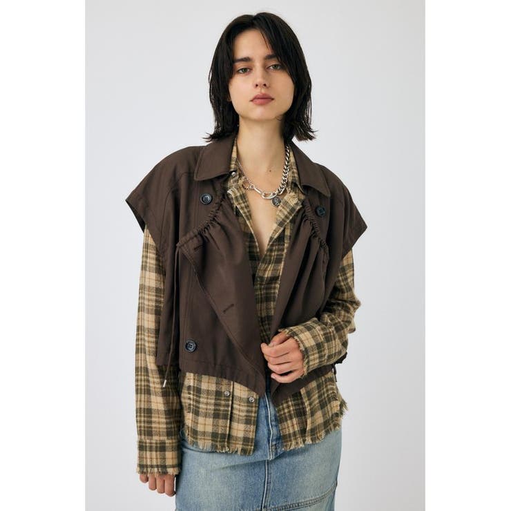 D/BRN3 | OVER ベスト ＆ SHORT ジャケット | MOUSSY OUTLET