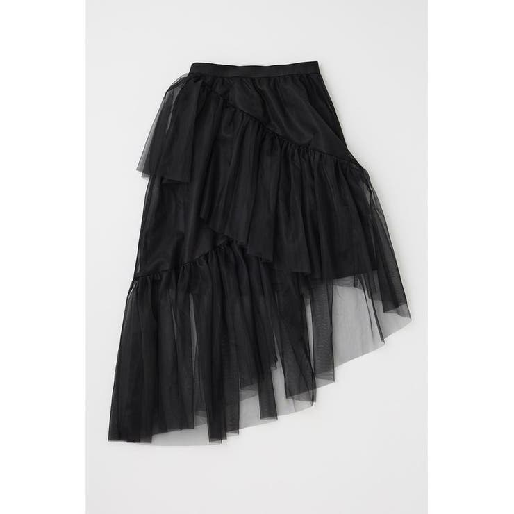 BLK | VOLUME チュールスカート | MOUSSY OUTLET