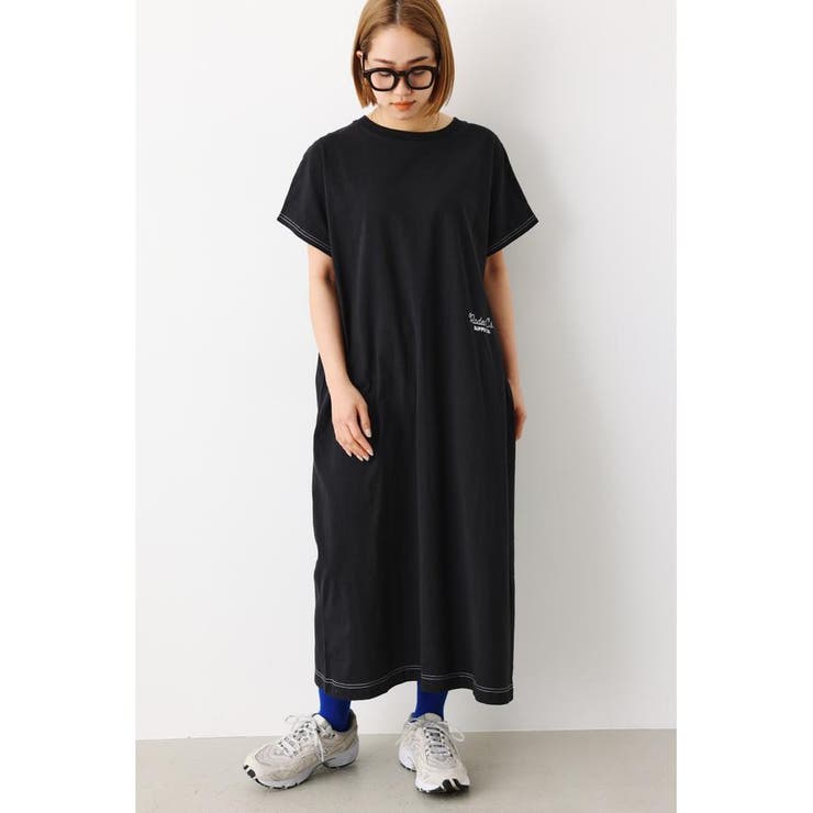 BLK | RCSカラーステッチロングワンピース | RODEO CROWNS WIDE BOWL