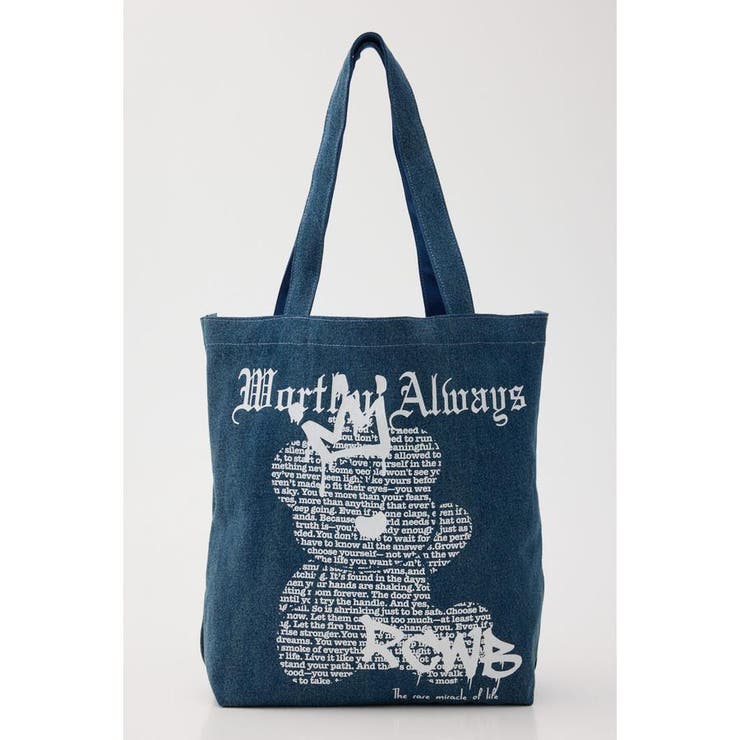 BLU | Font Bear TOTE | RODEO CROWNS WIDE BOWL