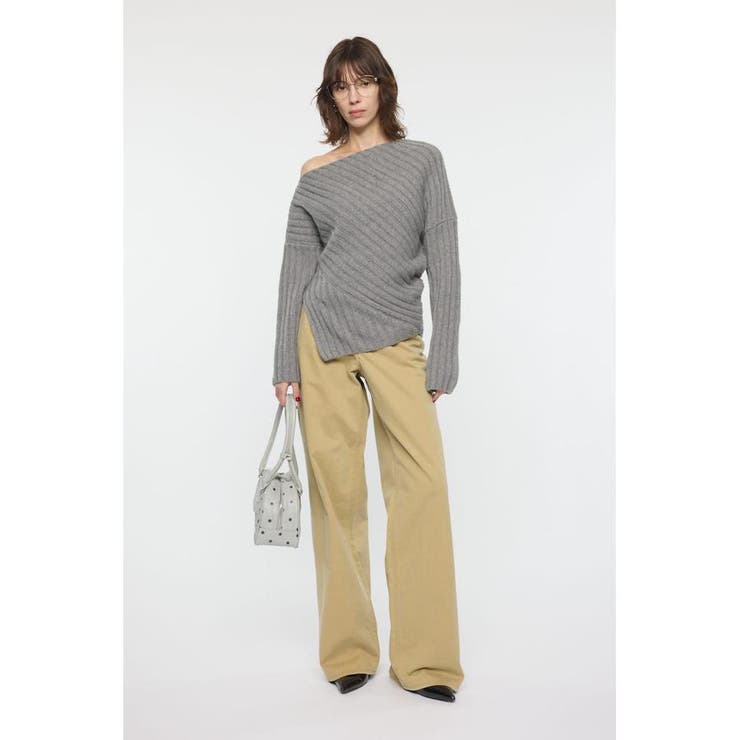 ASYMMETRY RIB ニット | MOUSSY OUTLET | 詳細画像15 