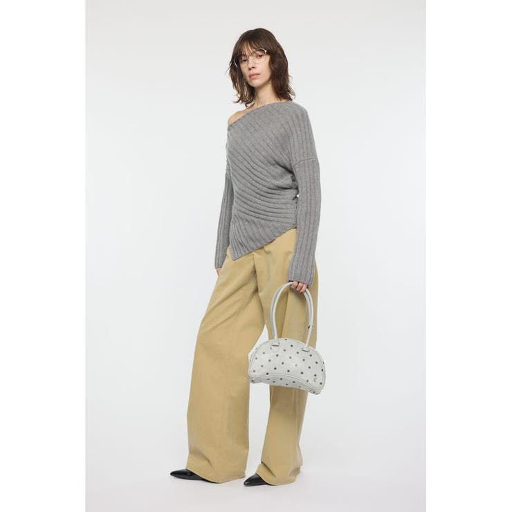 ASYMMETRY RIB ニット | MOUSSY OUTLET | 詳細画像17 