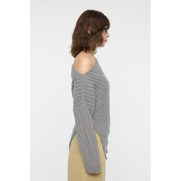 ASYMMETRY RIB ニット | MOUSSY OUTLET | 詳細画像21 