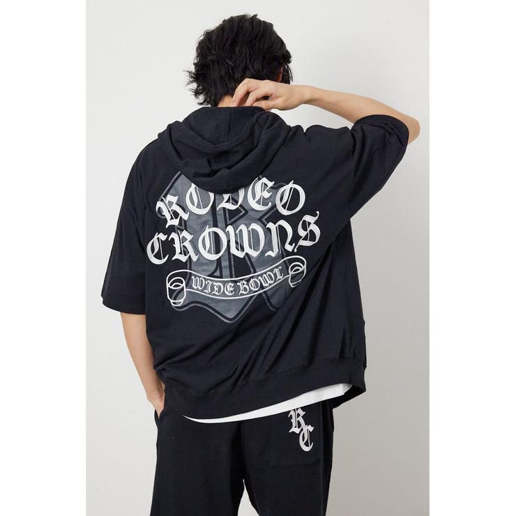 Blackletter 半袖ZIPパーカー | RODEO CROWNS WIDE BOWL | 詳細画像5 