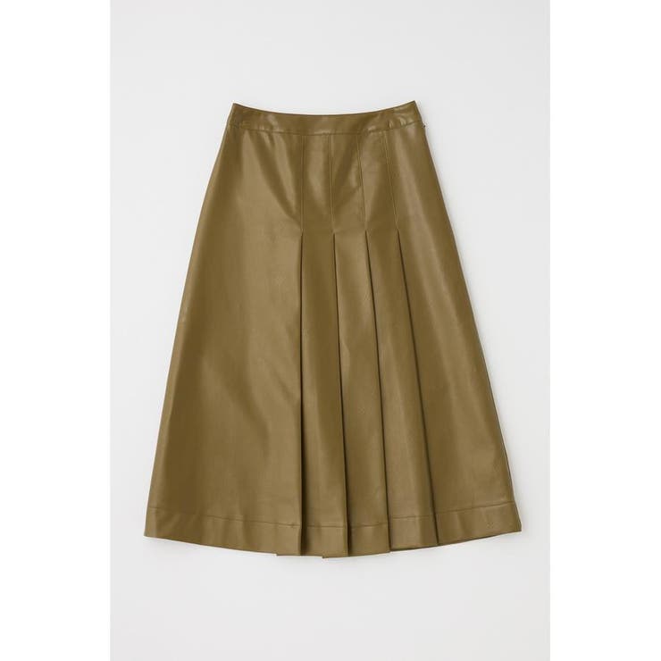 F/LEATHER TUCKED ミディスカート | MOUSSY OUTLET | 詳細画像18 