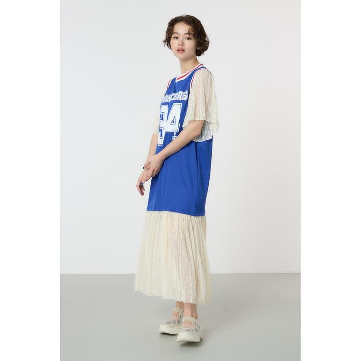 BLU | カスタムレースドッキングワンピース | RODEO CROWNS WIDE BOWL