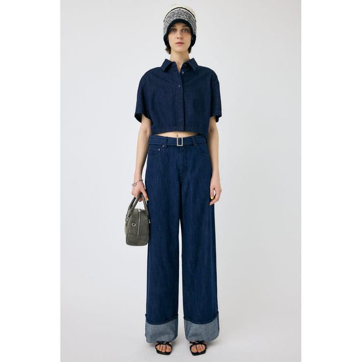 DENIM CROP シャツ | MOUSSY OUTLET | 詳細画像13 