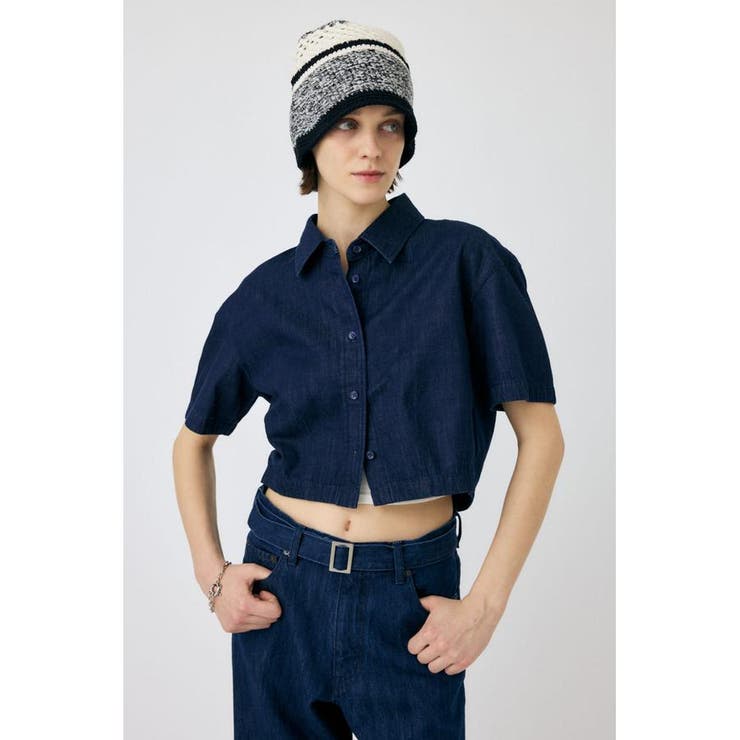 DENIM CROP シャツ | MOUSSY OUTLET | 詳細画像14 