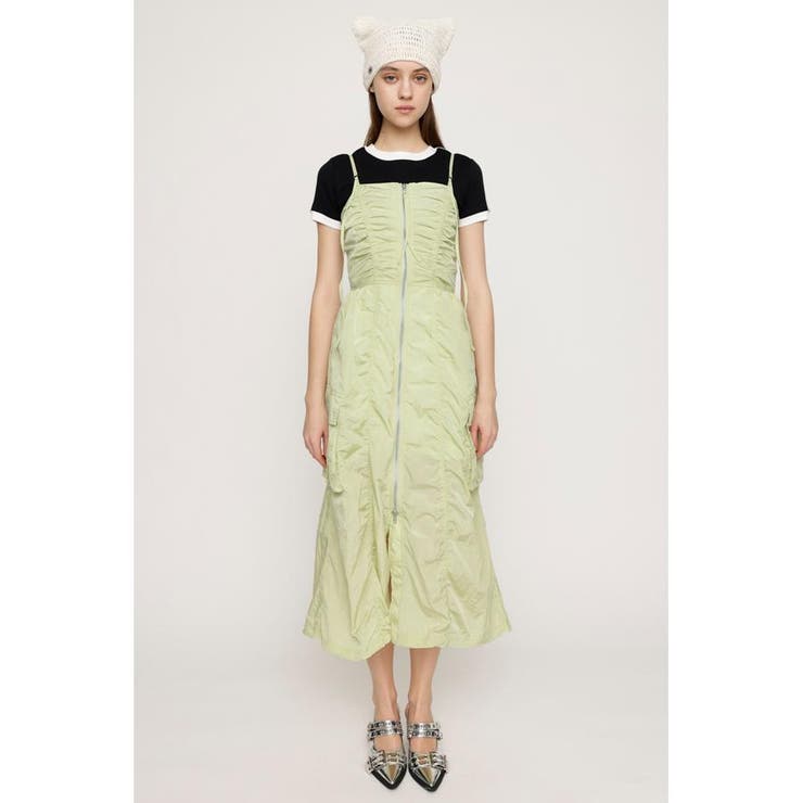 FRONT ZIP GATHER CAMI ワンピース | SLY OUTLET | 詳細画像4 
