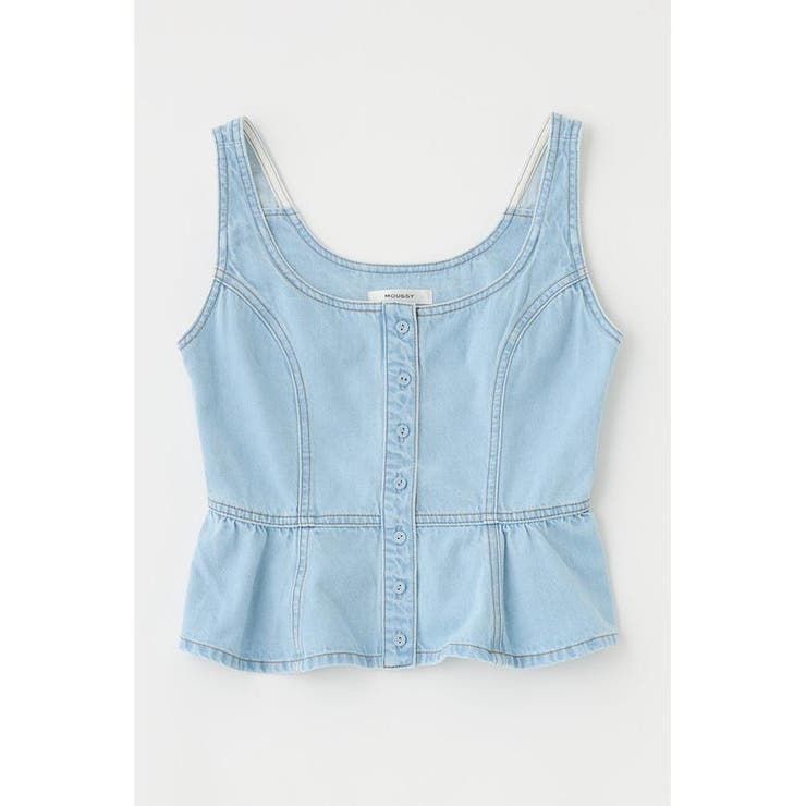 SQUARE NECK デニム ビスチェ | MOUSSY OUTLET | 詳細画像20 