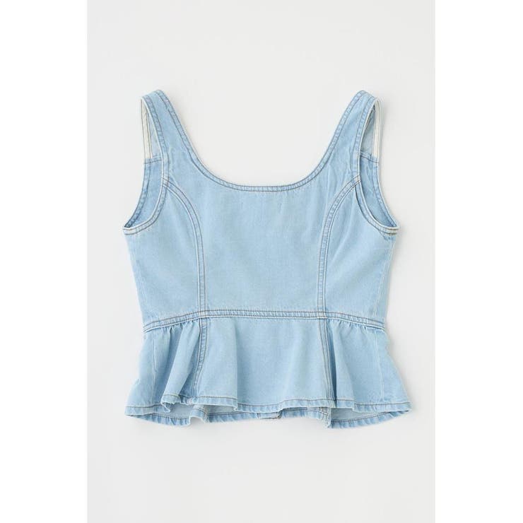 SQUARE NECK デニム ビスチェ | MOUSSY OUTLET | 詳細画像21 