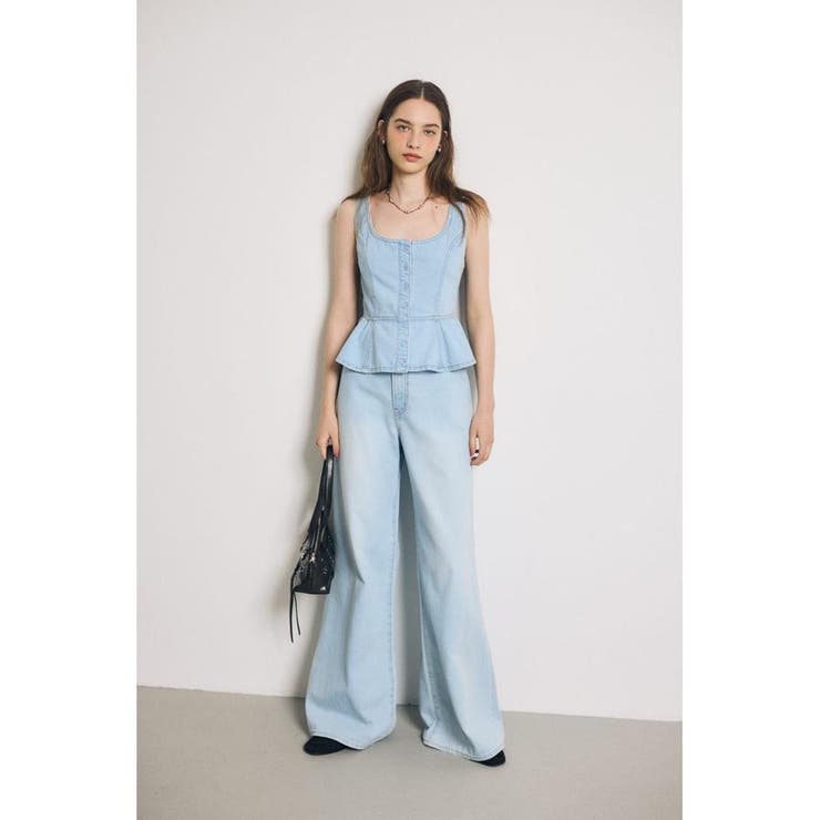 SQUARE NECK デニム ビスチェ | MOUSSY OUTLET | 詳細画像22 